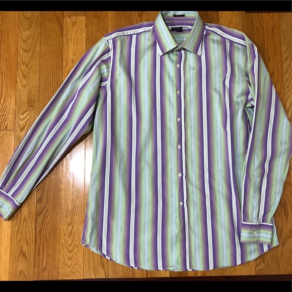 Thomas Elliott Milan stripe dress shirt - Picture 2 of 6